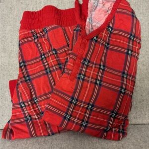 Little Sleepies Holiday Plaid Pajama Set